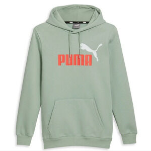 NWT Puma Men's Essentials Big Logo Cotton Hoodie Sweatshirt S